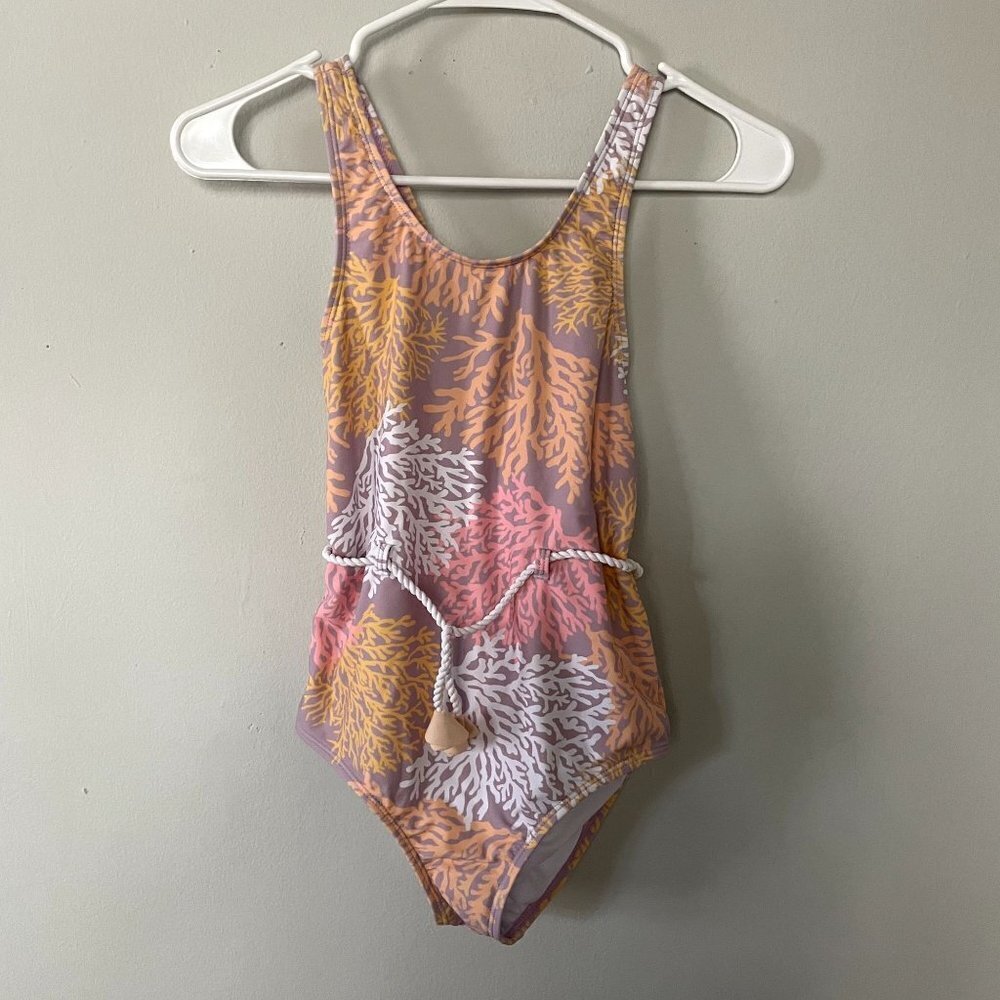 Copper Key one piece beachcore rope detail swimsuit cross back‎ size 14